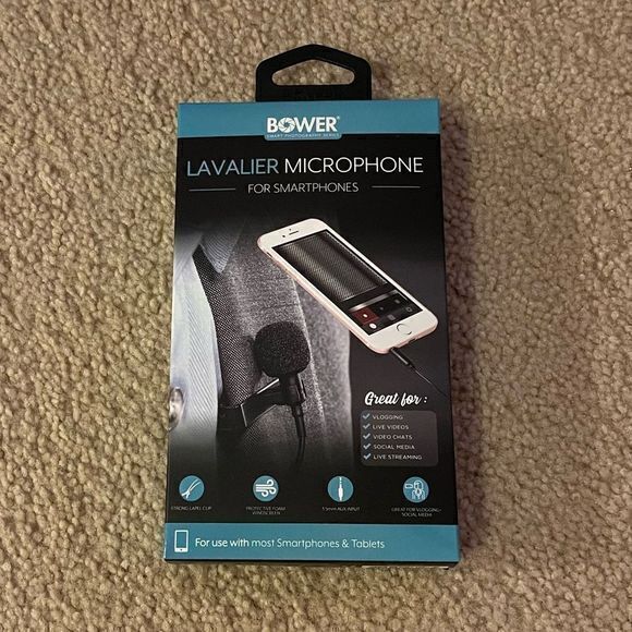 NWT Bower Lavalier Microphone for Smartphone - Picture 1 of 2
